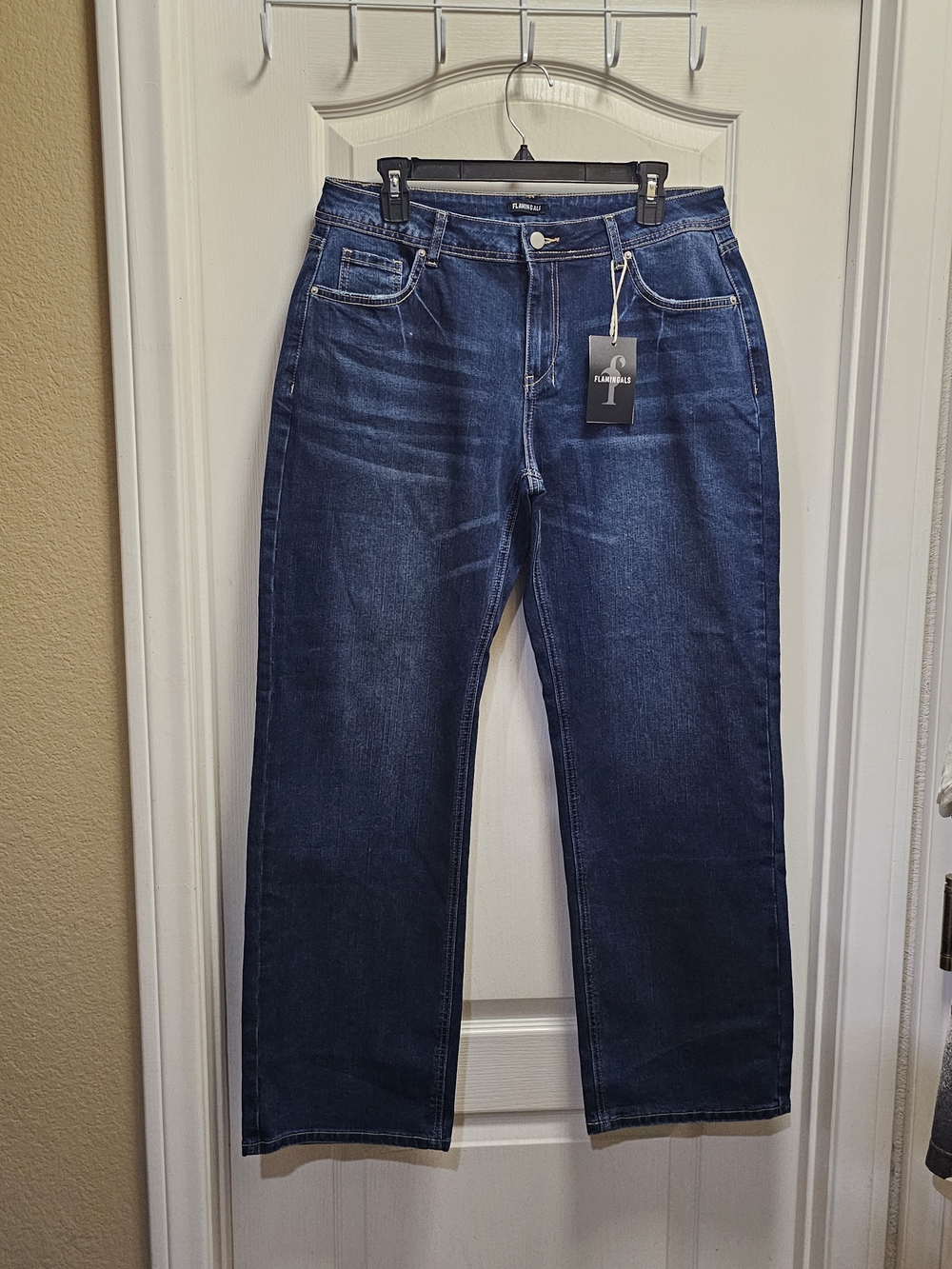 Flamingals Straight-Leg Dark Blue Jeans